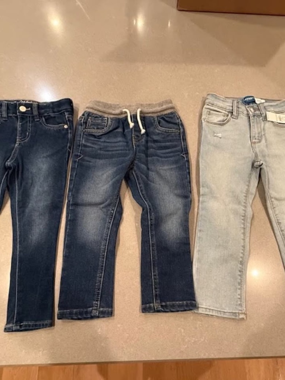 3 Pairs Girl's Cat & Jack and Old Navy 3T/3 Years Jeans/Jeggings (1 NWT/2 NWOT)